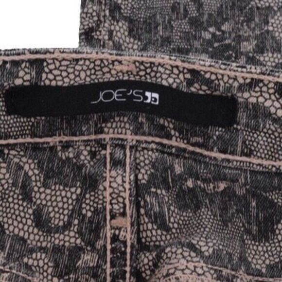 Joes Jeans Black and Blush Chantilly Lace Jeans N0015 - Picture 4 of 8